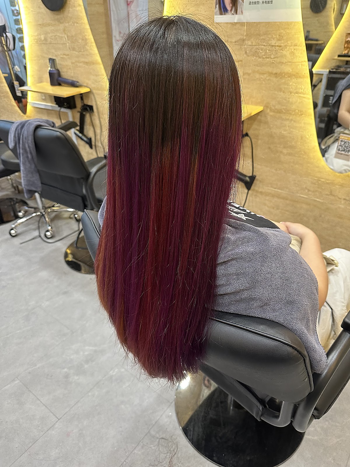 Long hair colour transformation by Botani