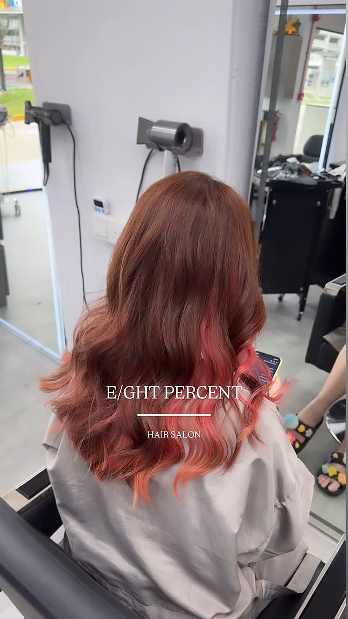 Hair colour ombre result