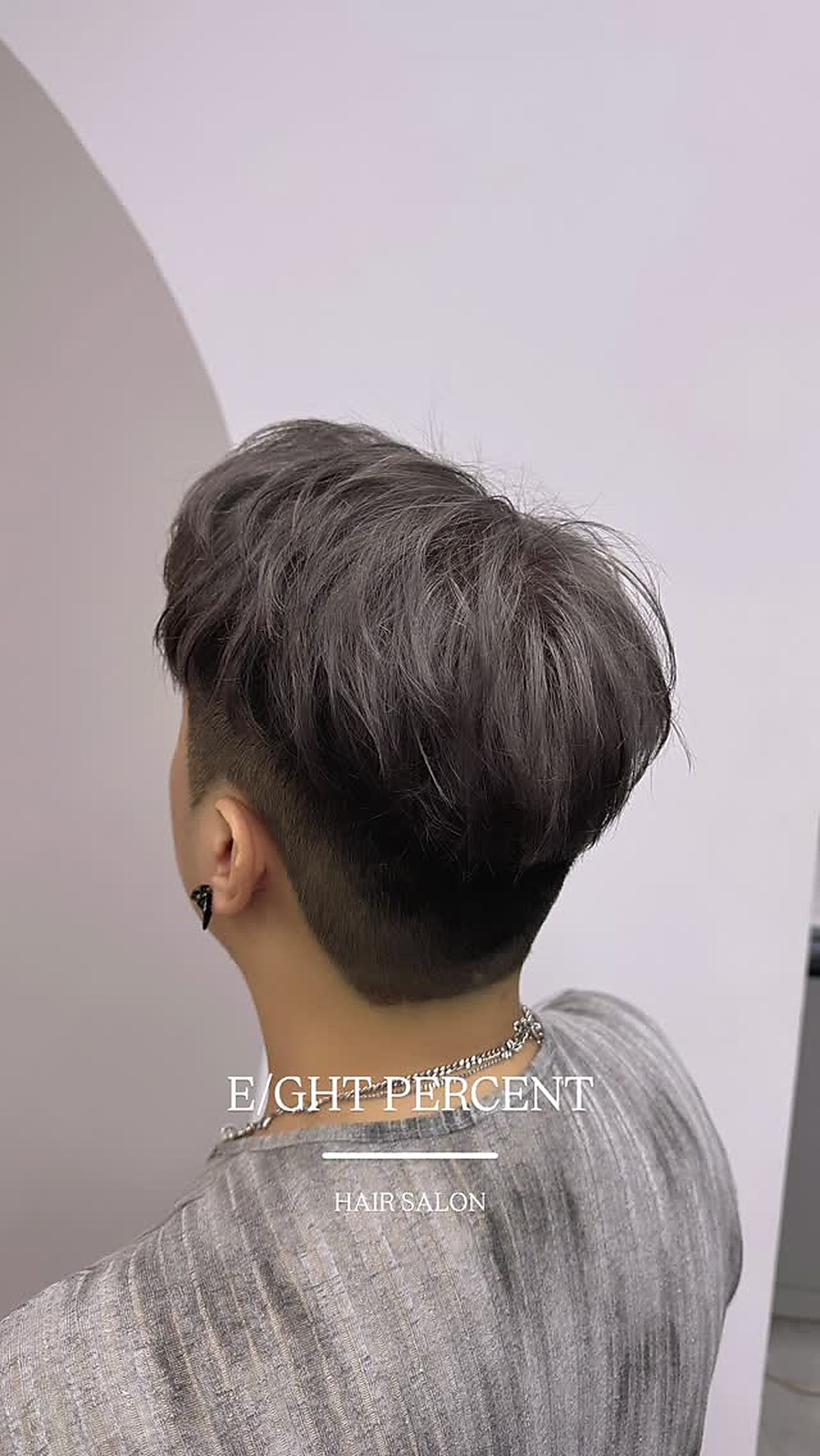 Short hair undercut style