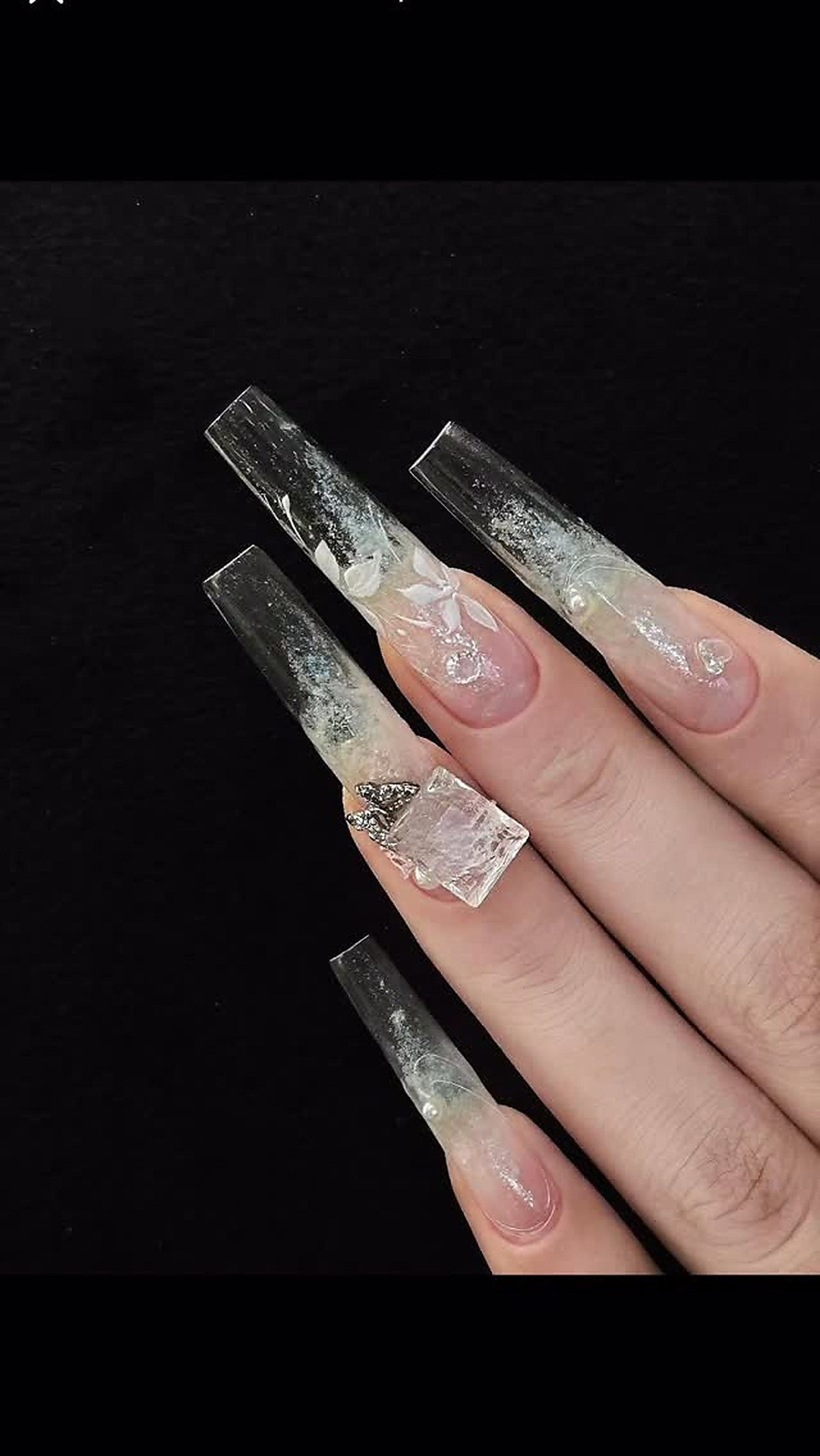Luxury nail art design with intricate detailing at ELENURA