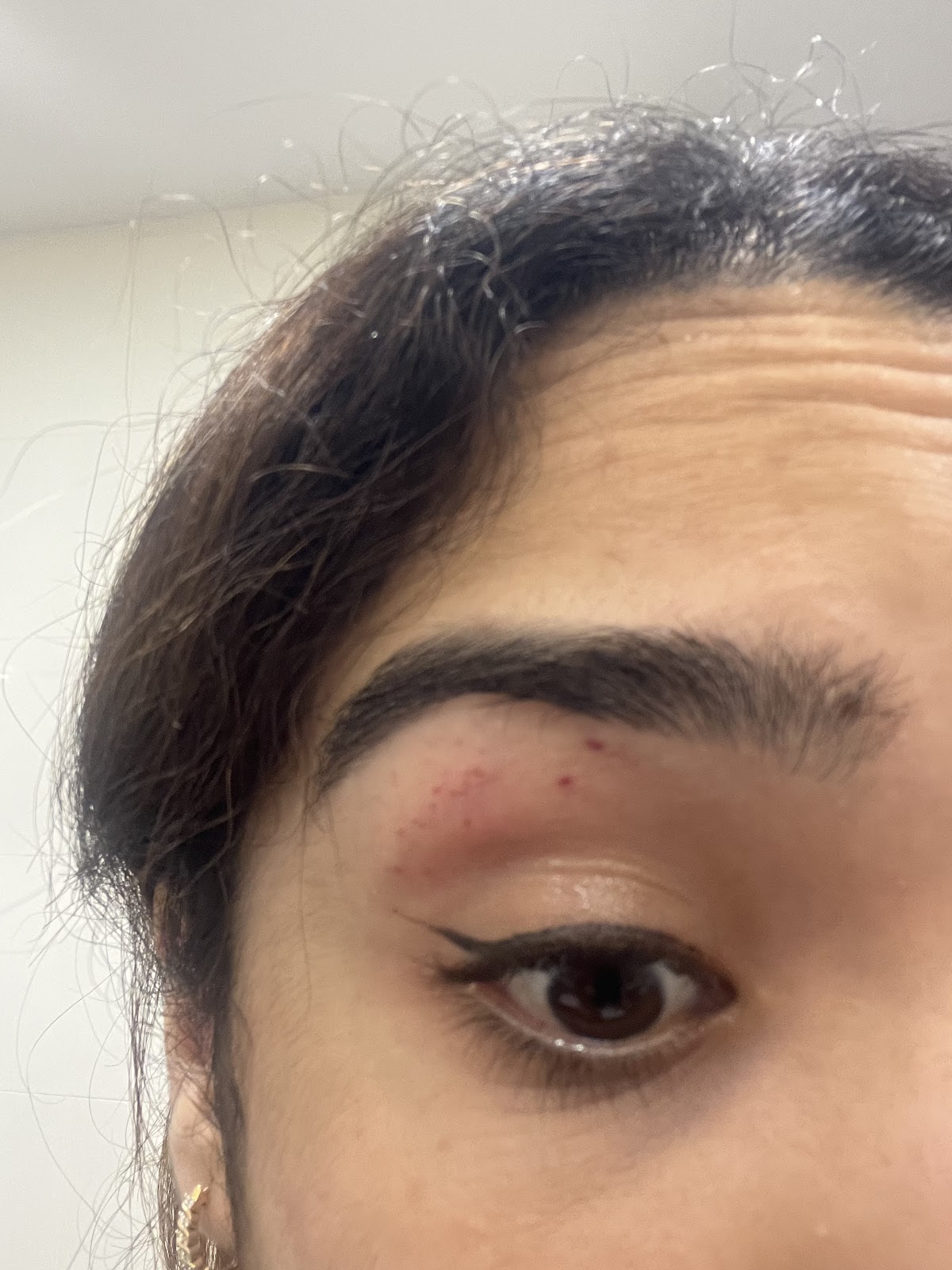 Eyebrow styling result — close, considered finish
