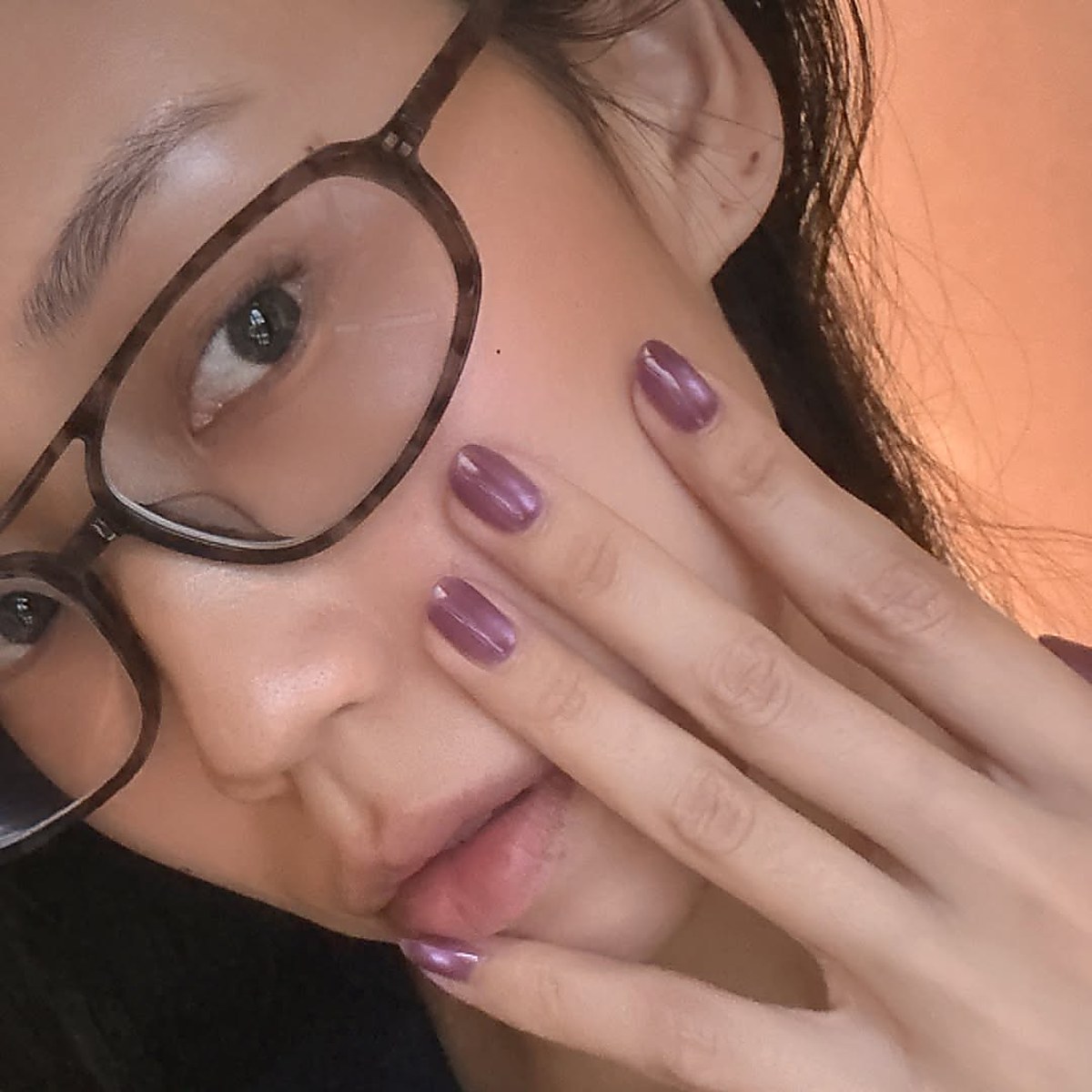Manicure result with polished nail finish