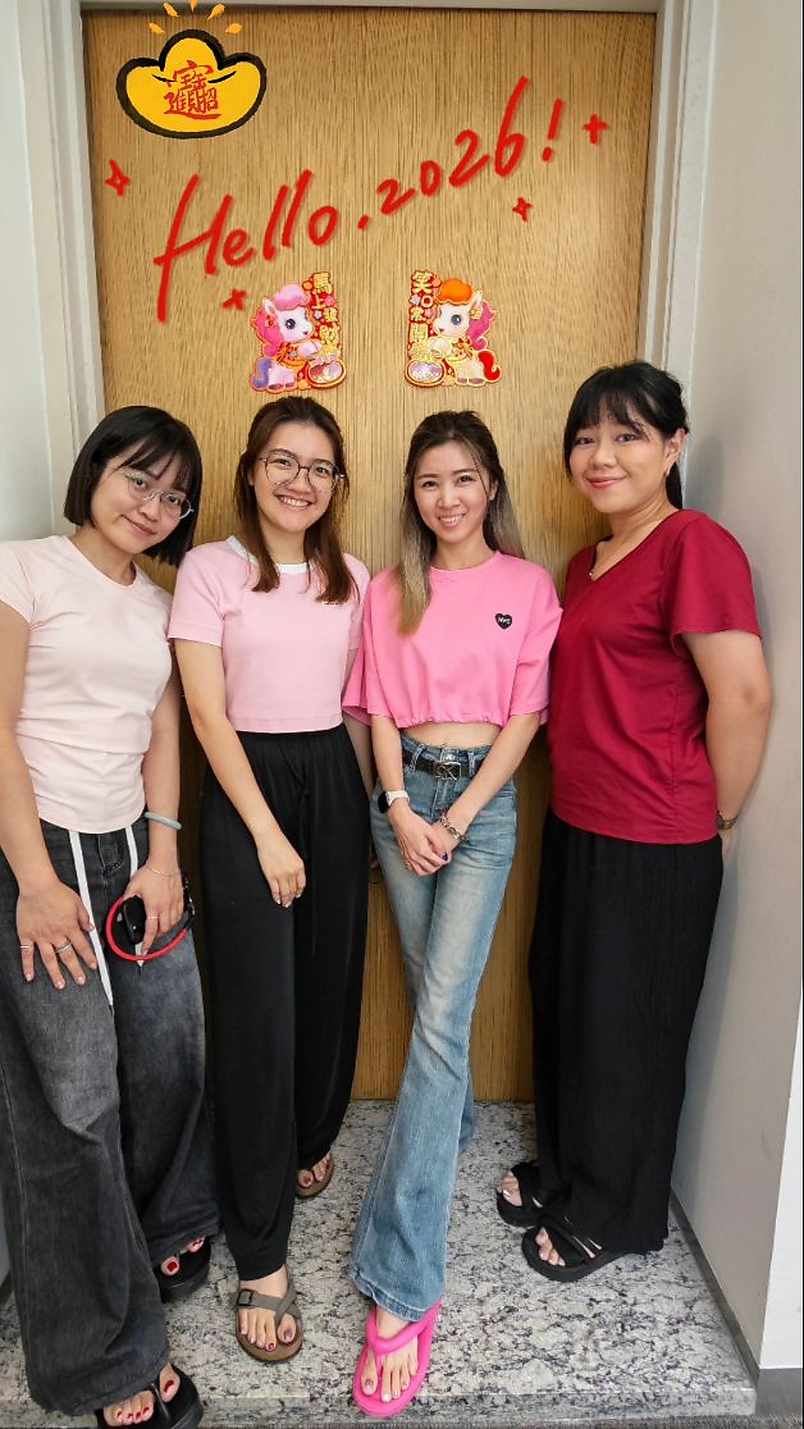 Grace Nail Salon team together at a new year celebration