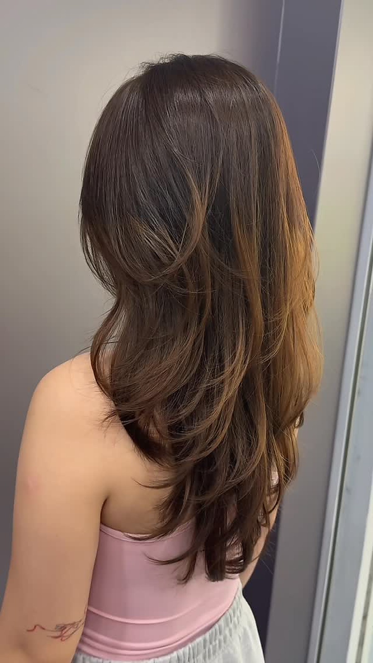 Long layered hair styling at I Do Hair Salon
