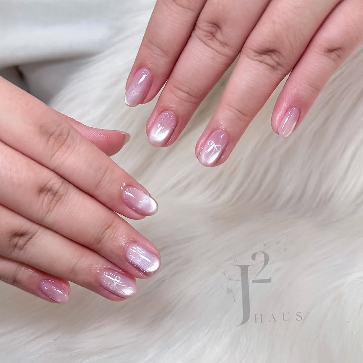 Hand-painted manicure nail art design