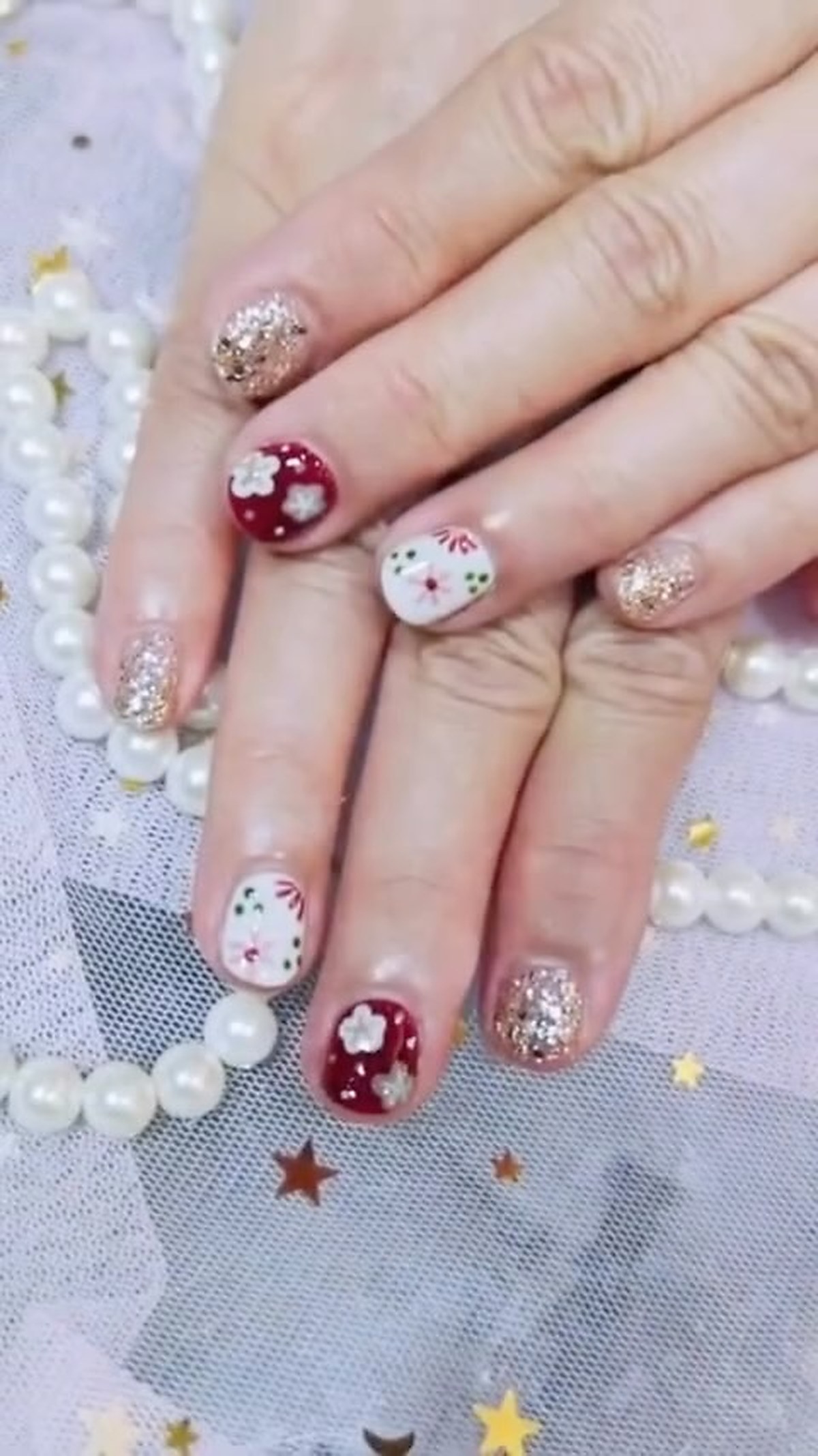 Festive nail art design