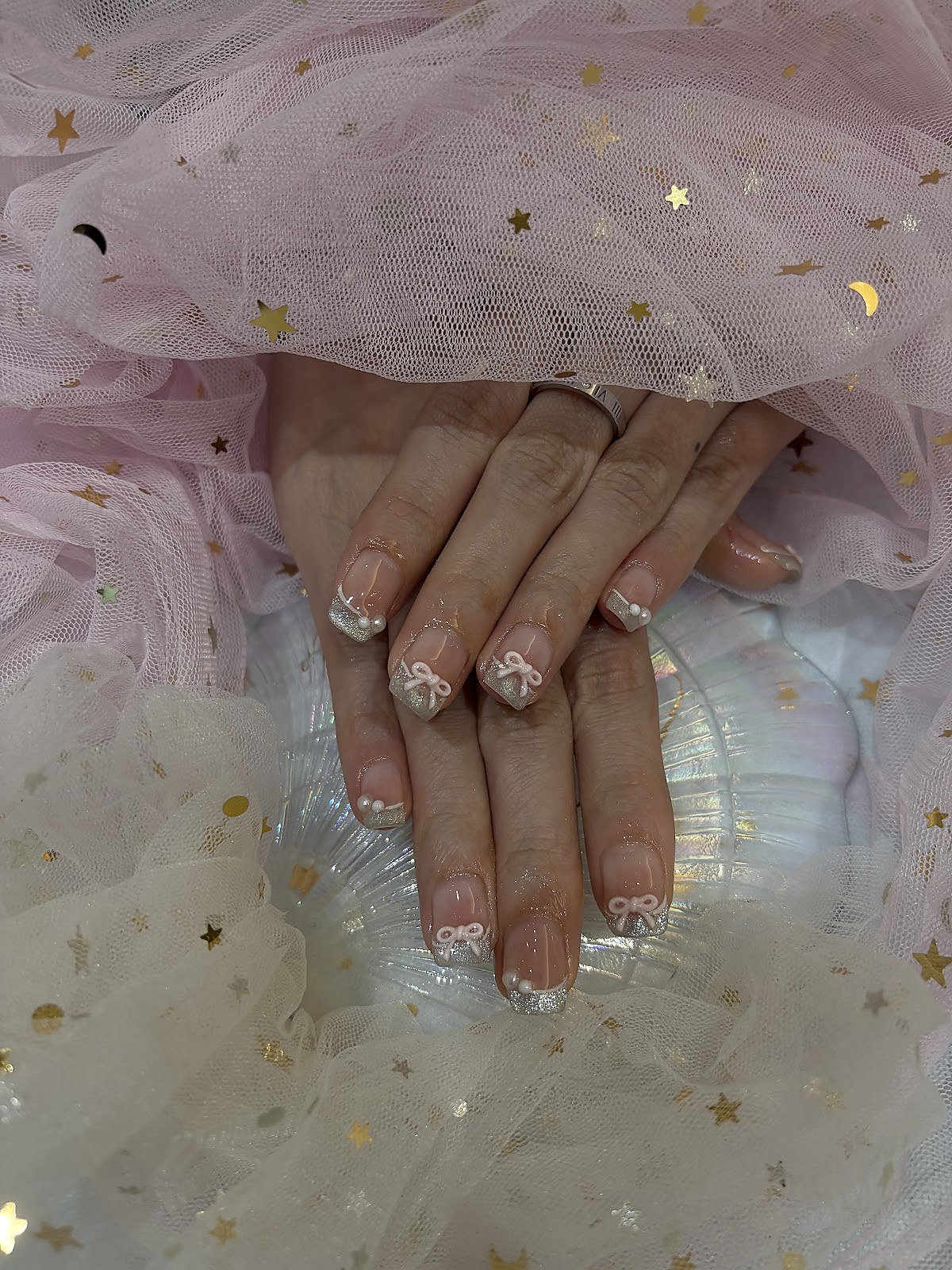 Bridal nail art design