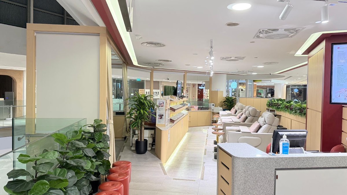 Modern salon interior space at Ladyfinger Tampines 1