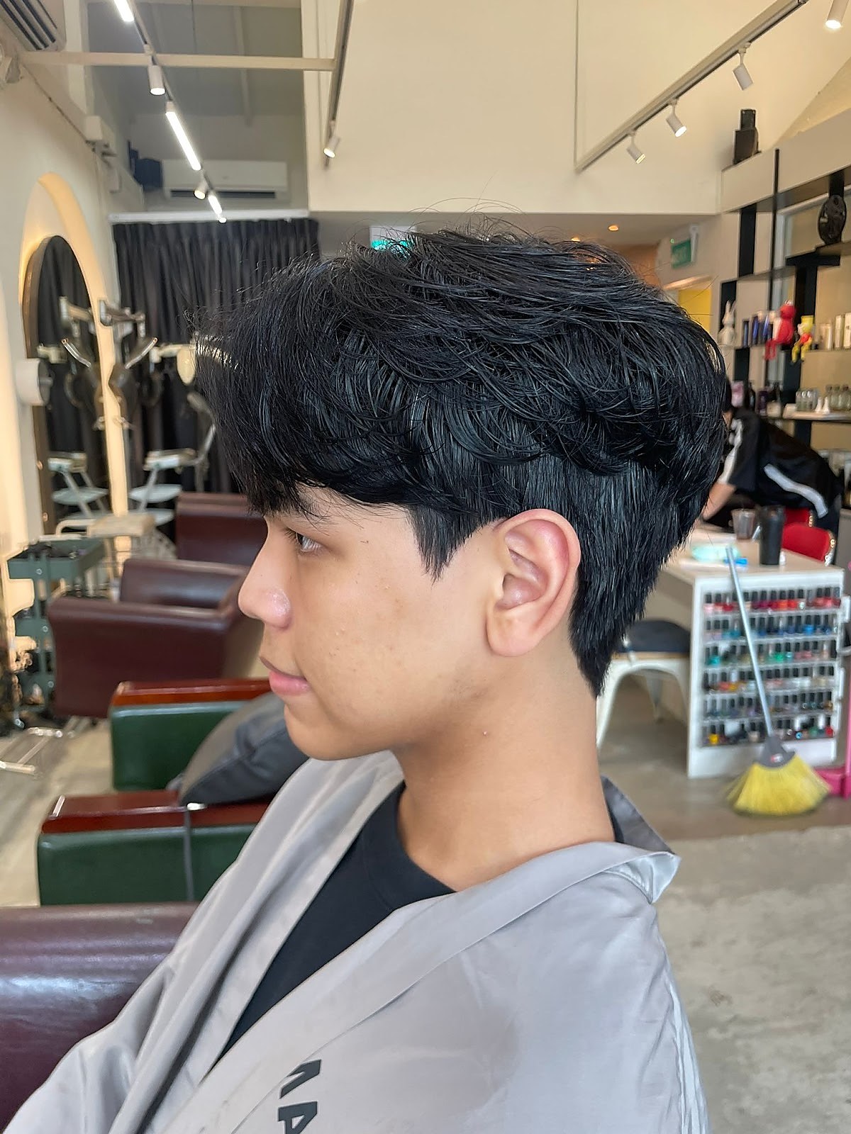 Modern textured short haircut