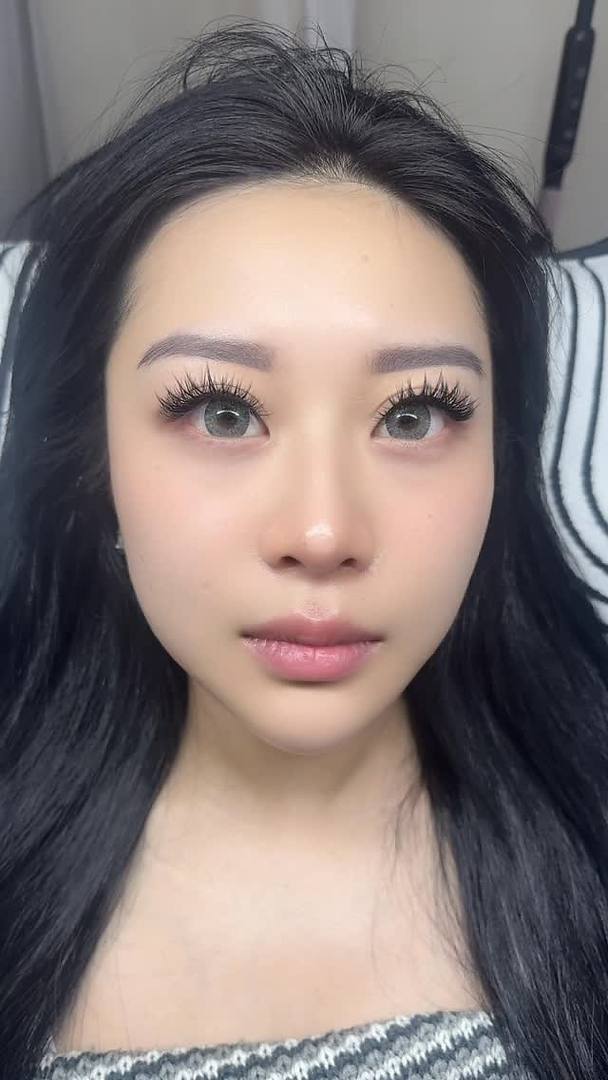 Makeup and lash result — Mythical Lab