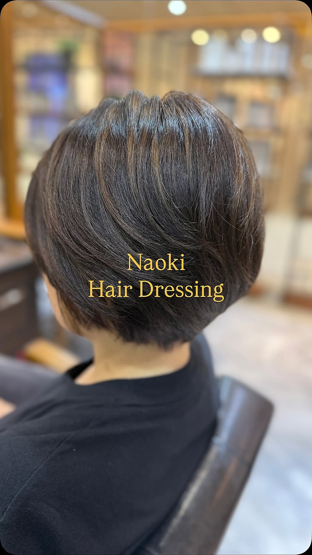 Short bob haircut result