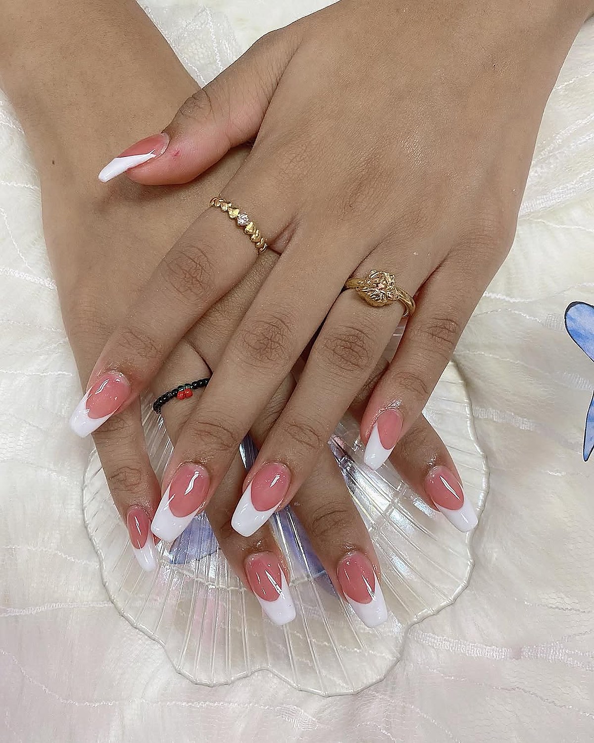 French ombré nail art design