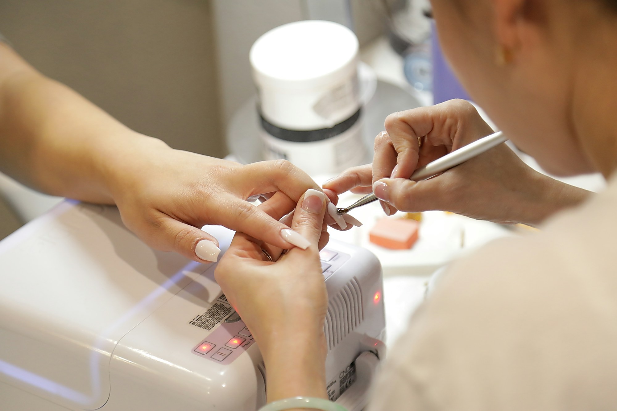 Manicure and nail care service at R and A Nails