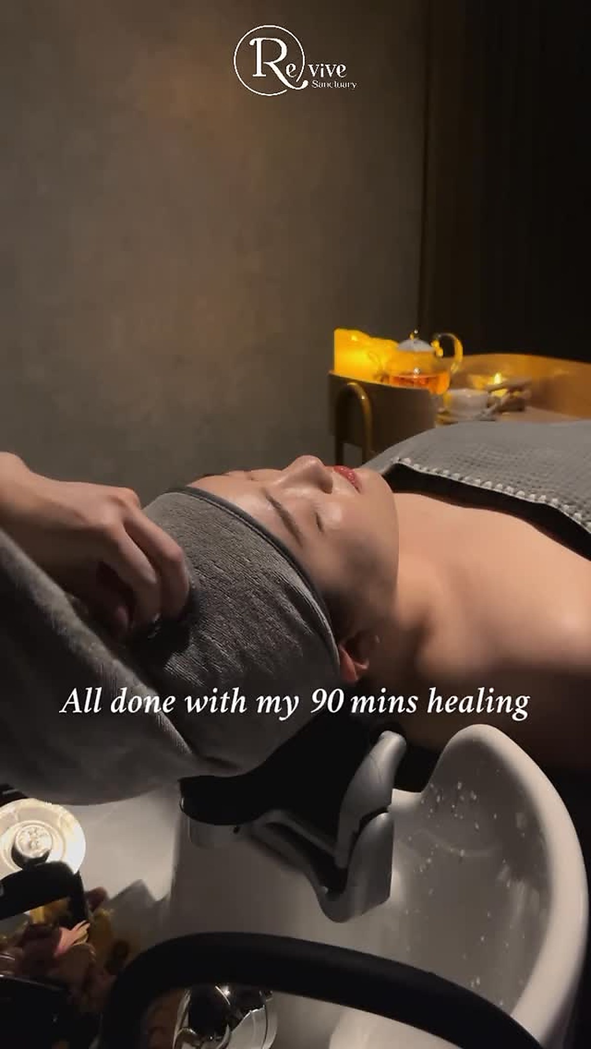 Healing treatment result with softly finished hair