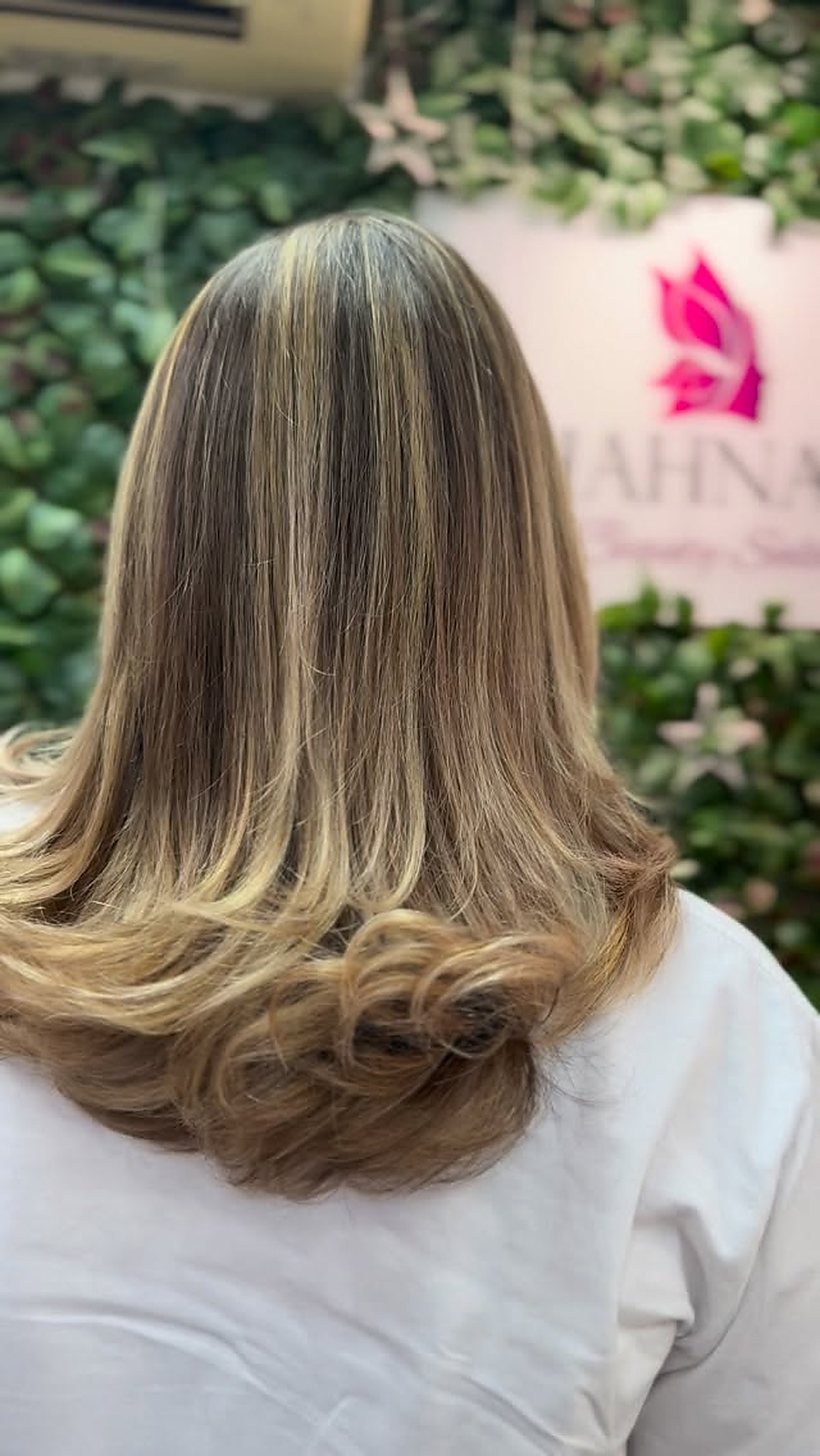 Long layered hair styling
