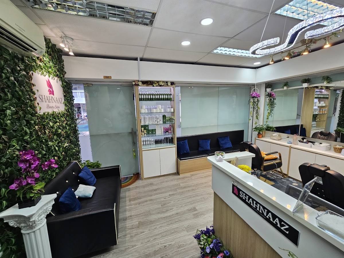 Modern beauty salon interior at Shahnaaz Beauty Salon