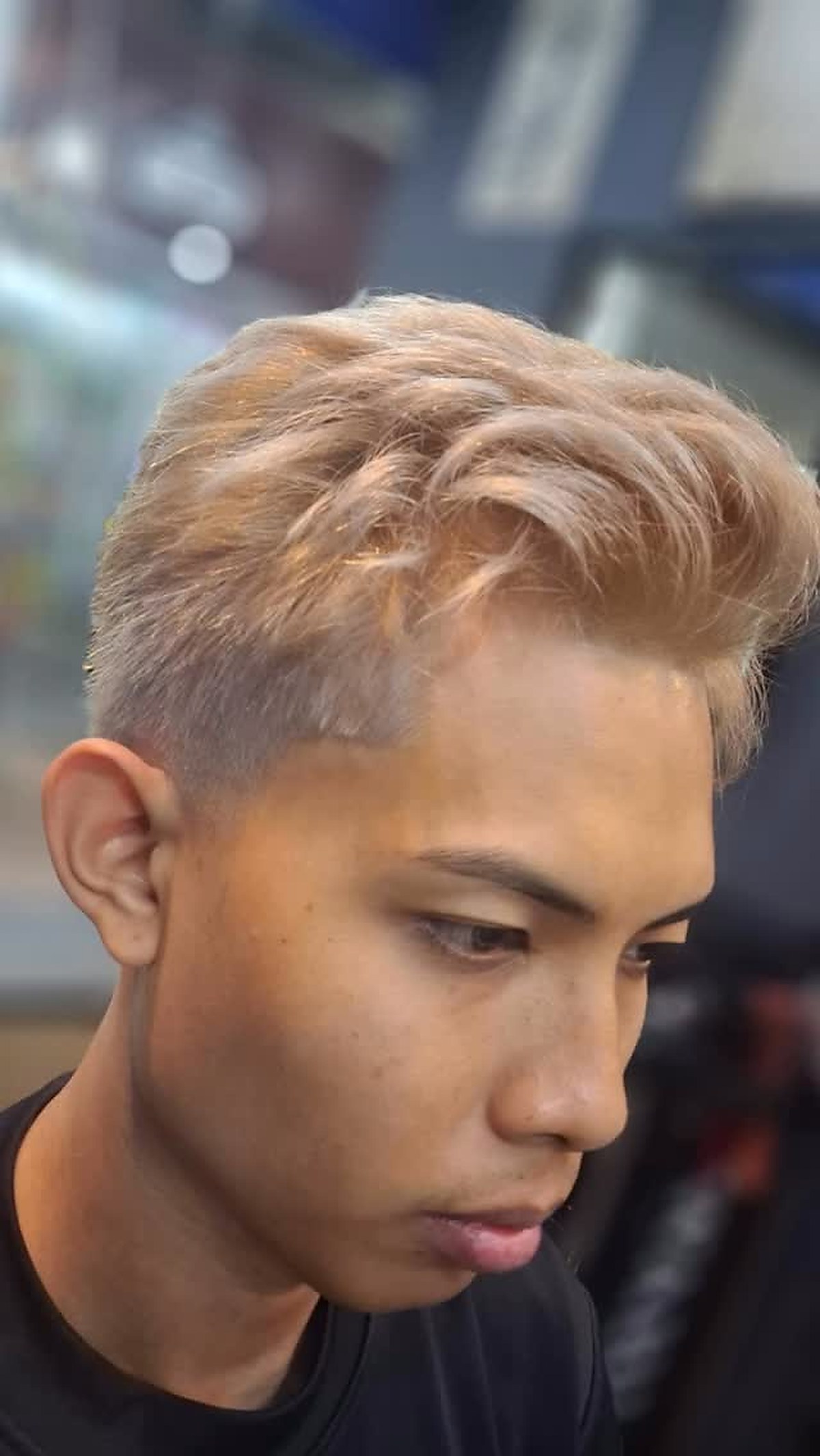 Modern textured hair style
