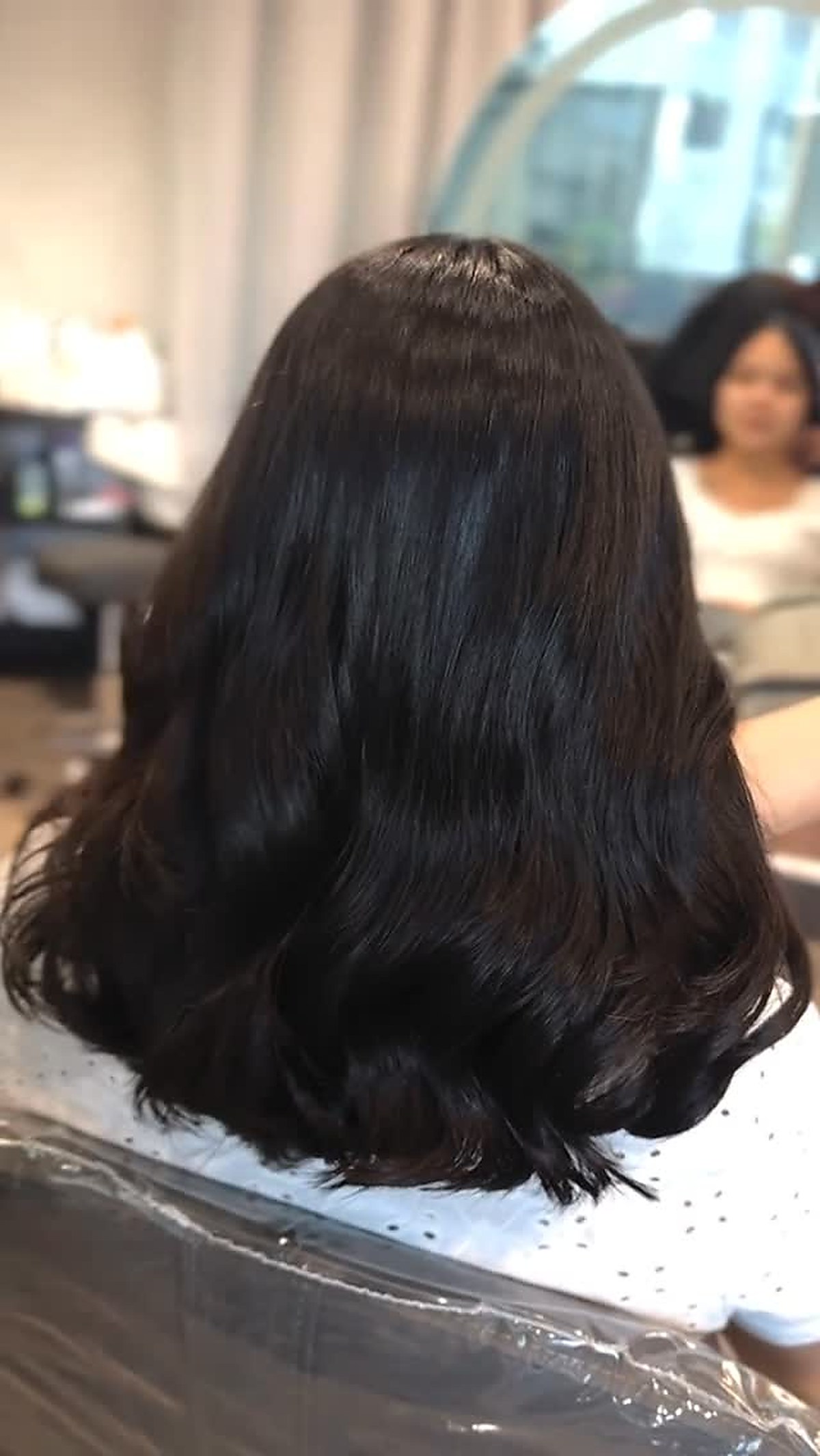 Shoulder length black hair result