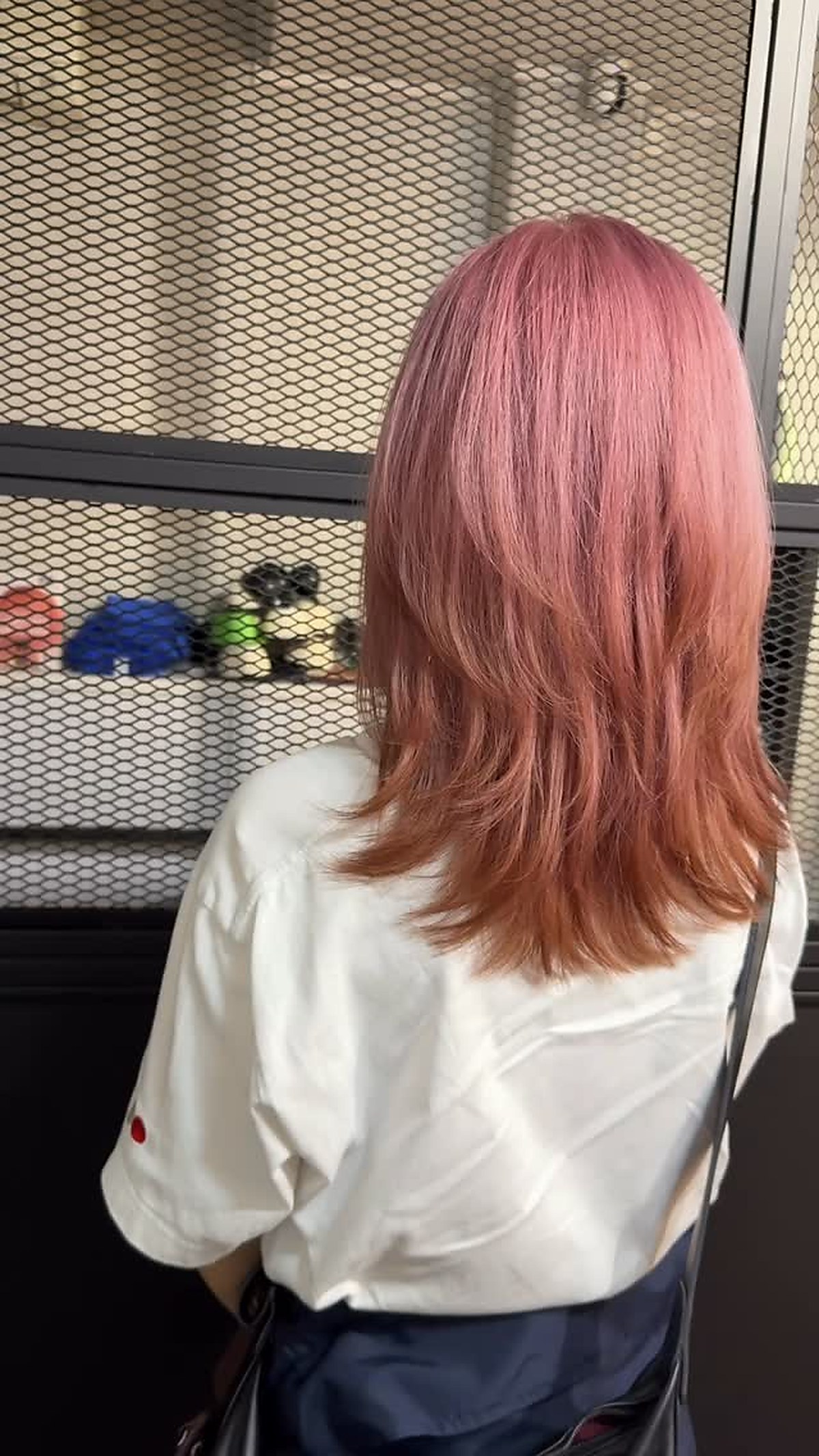 Long layered pink hair result