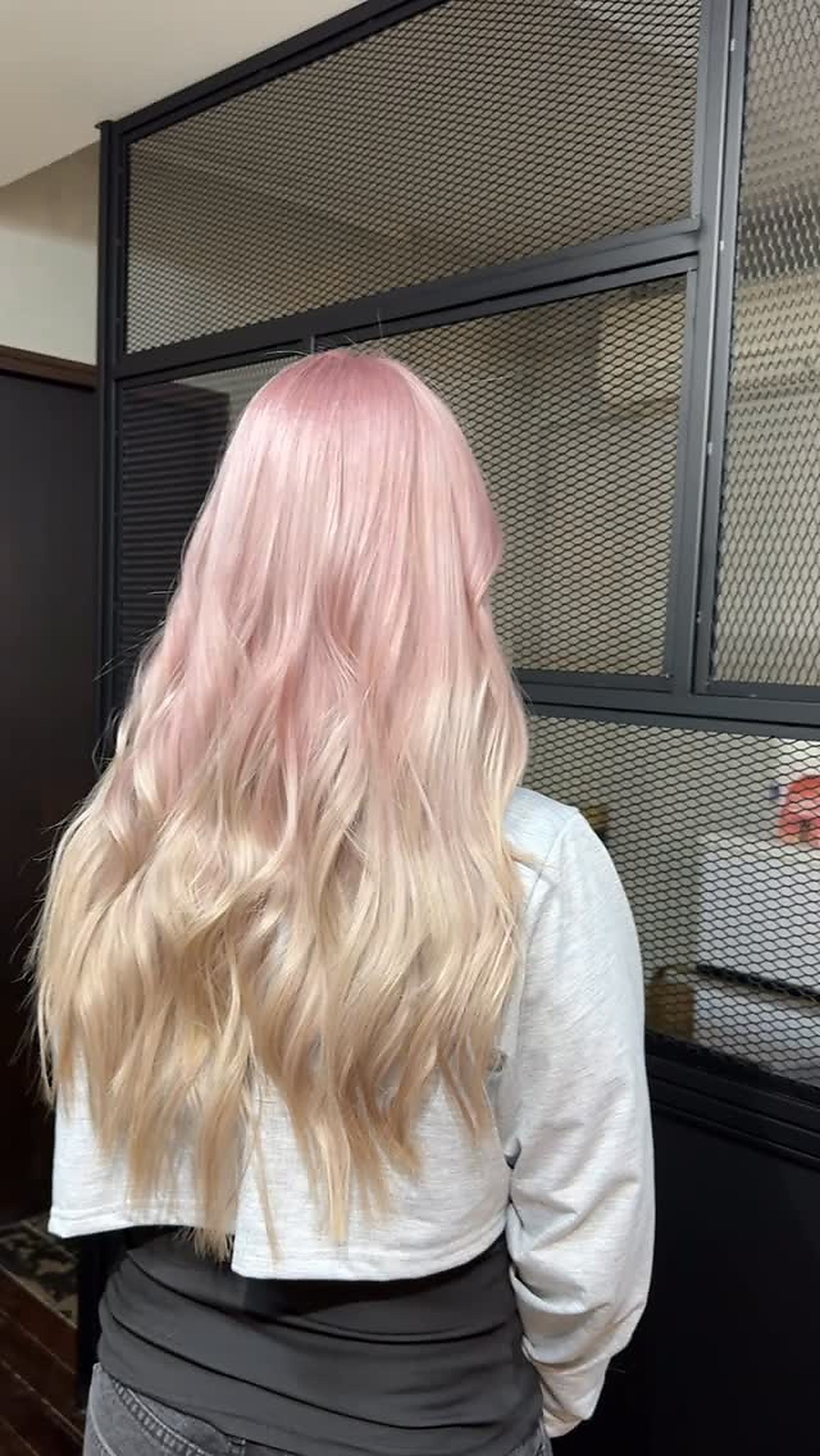 Long hair colour transformation