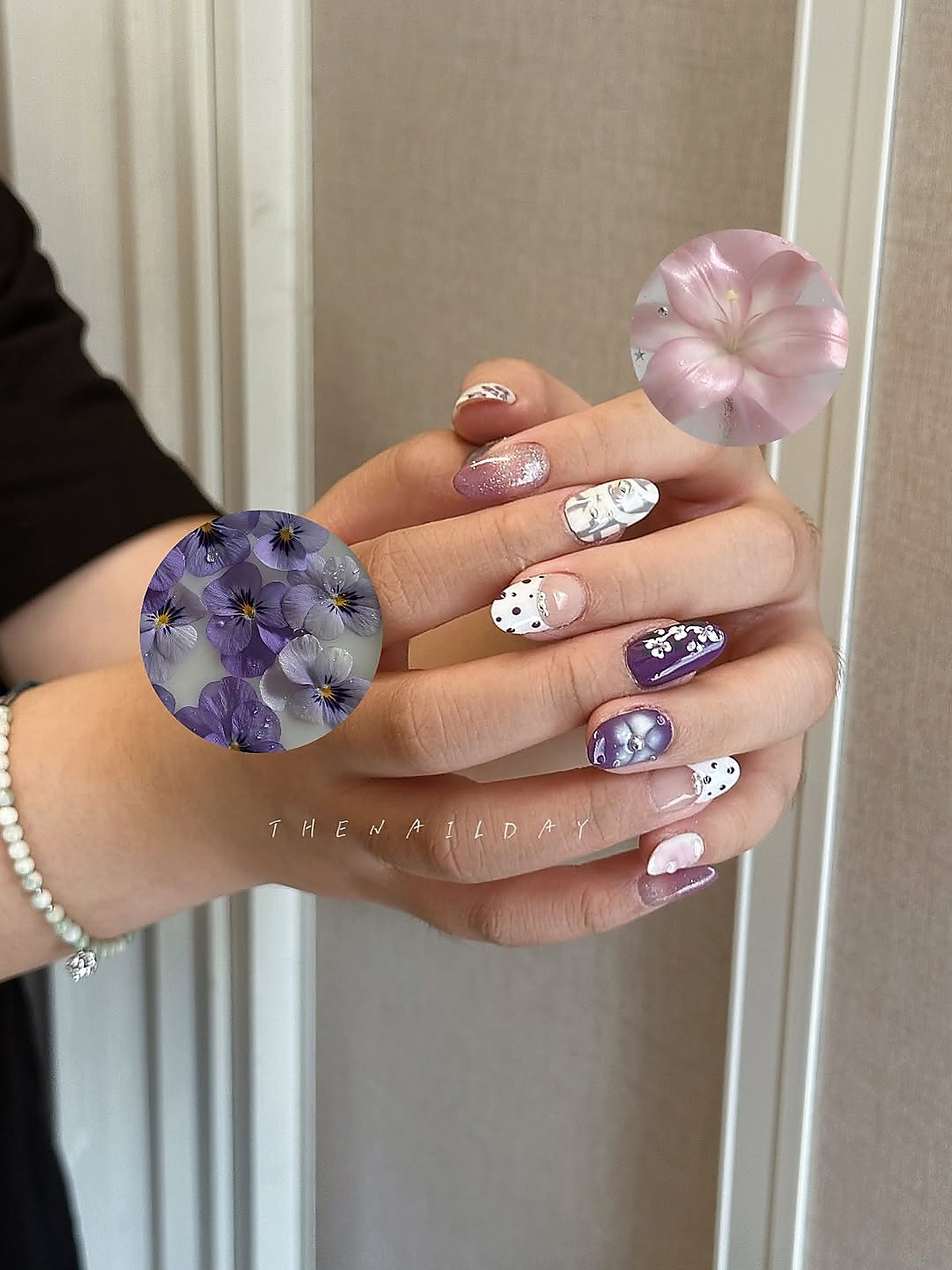 Bespoke nail art manicure design