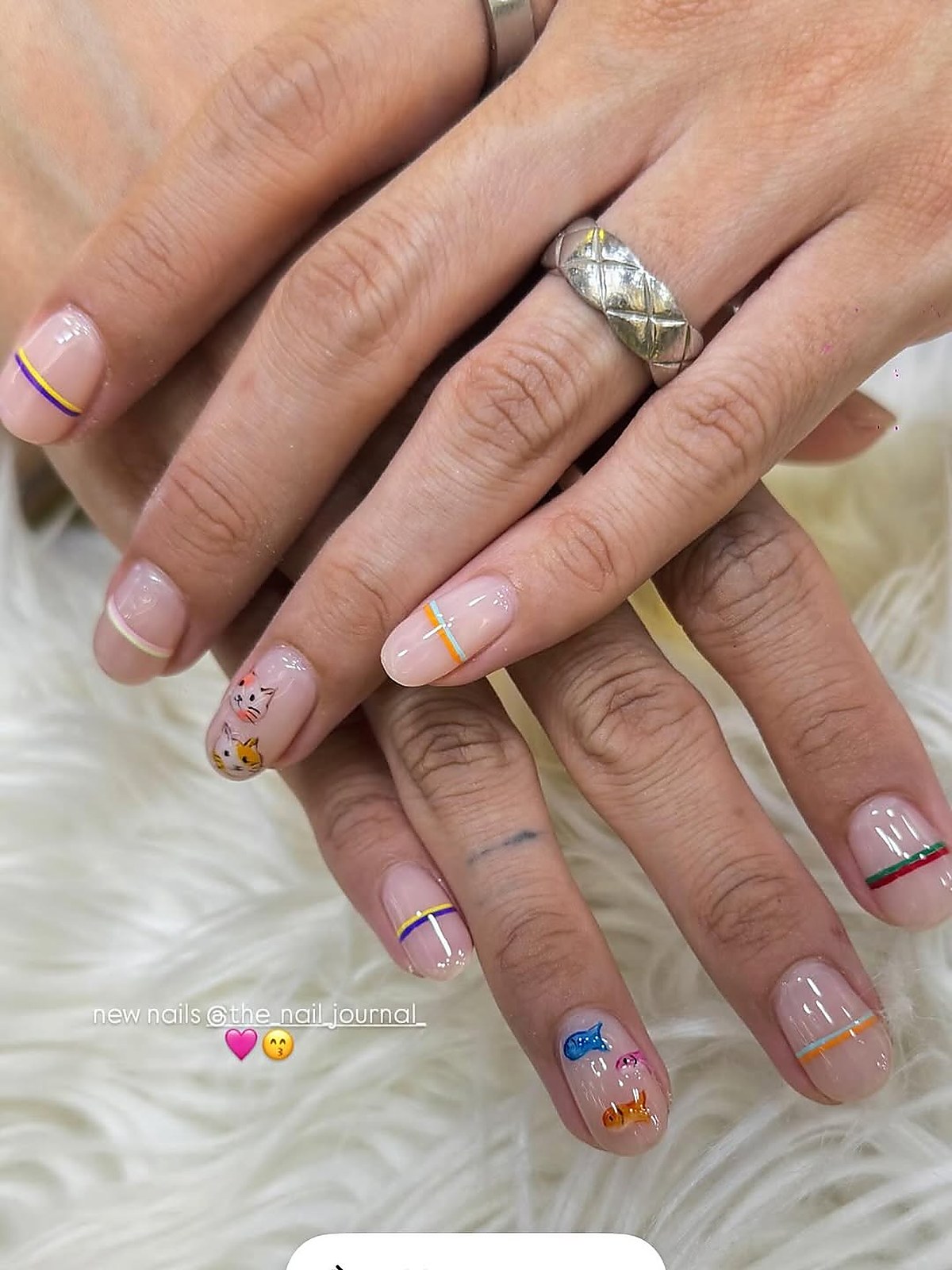 Custom nail art manicure design by The nail journal