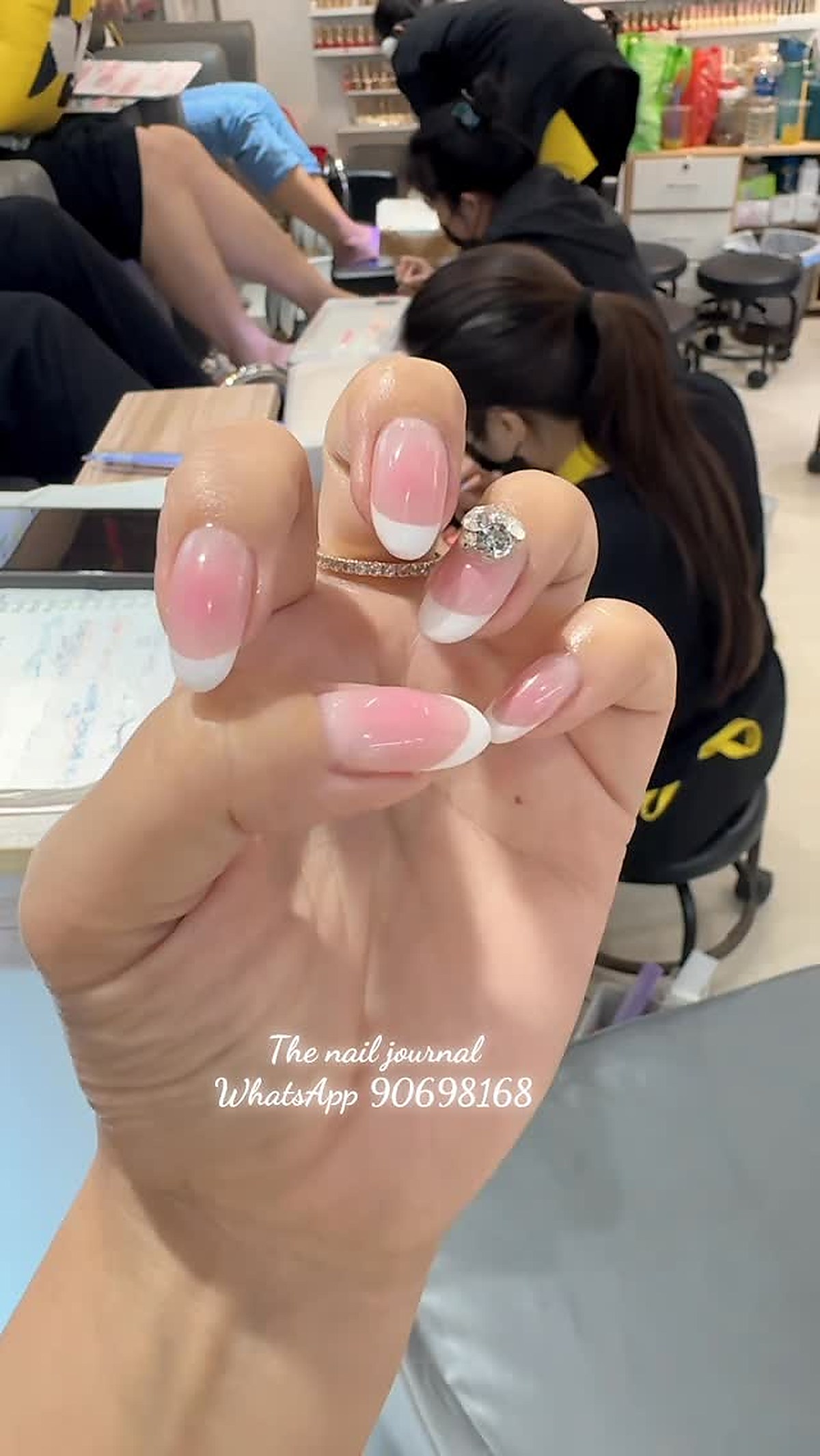 Acrylic nails manicure result by The nail journal
