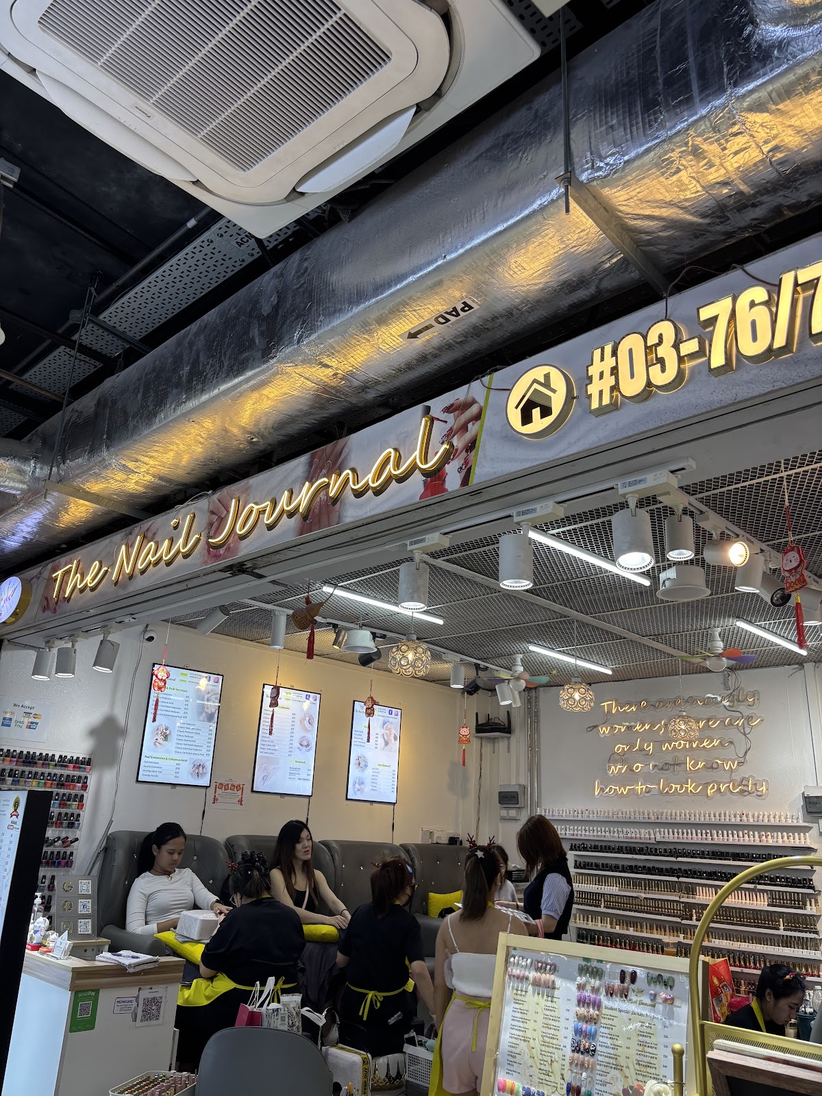 The nail journal — nail salon interior workspace in Bugis, Singapore