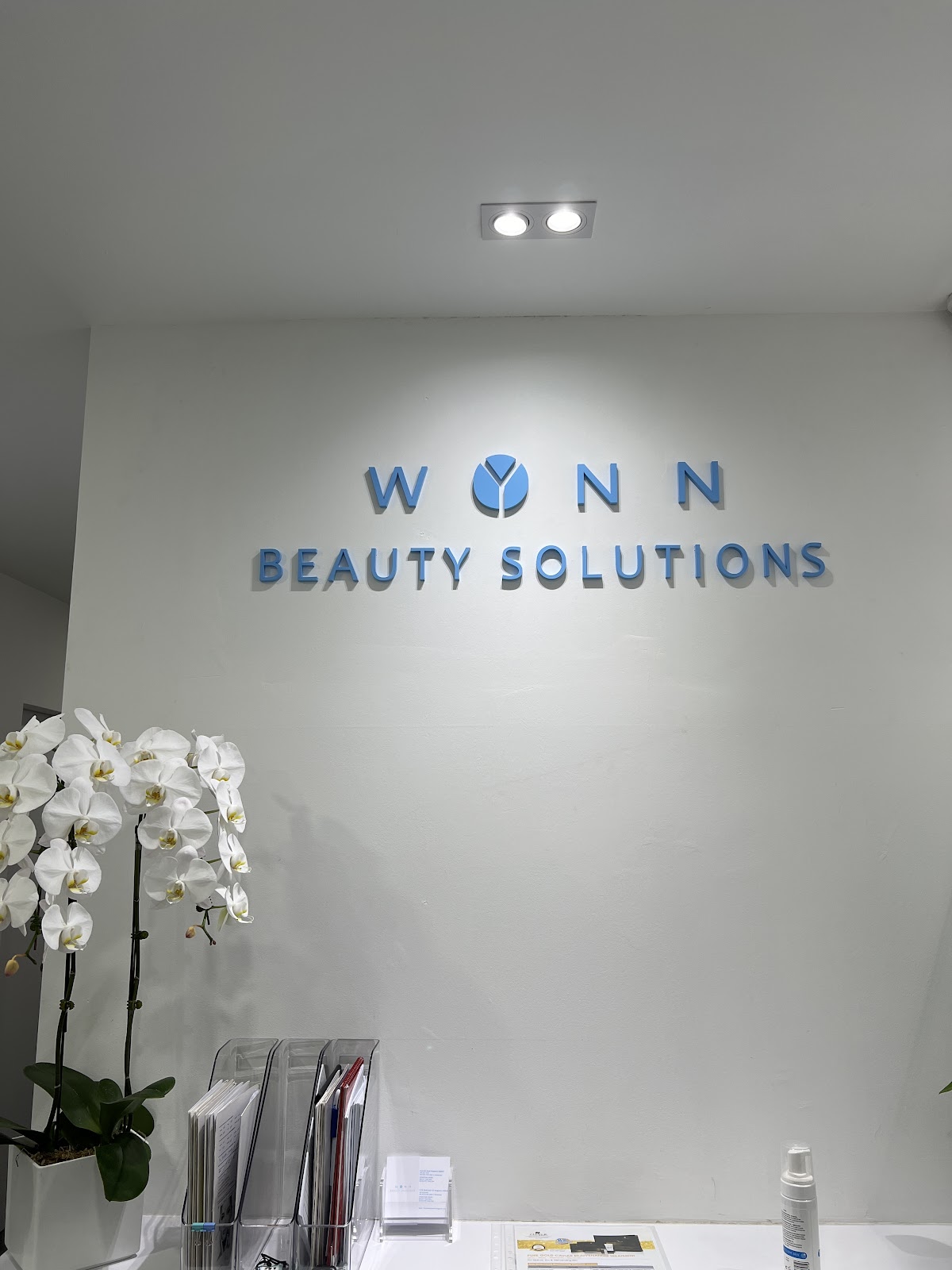 Interior of the Wynn Beauty Solutions studio — clean, light-filled treatment space